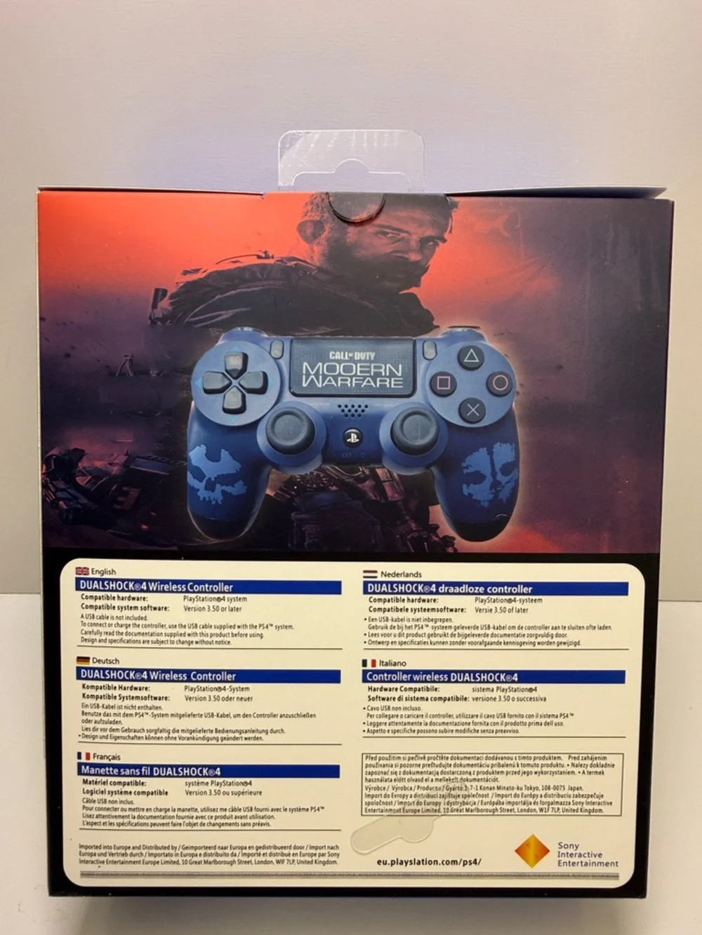 Wireless controller DualShock ,PlayStation 4 special edition, modem warfare